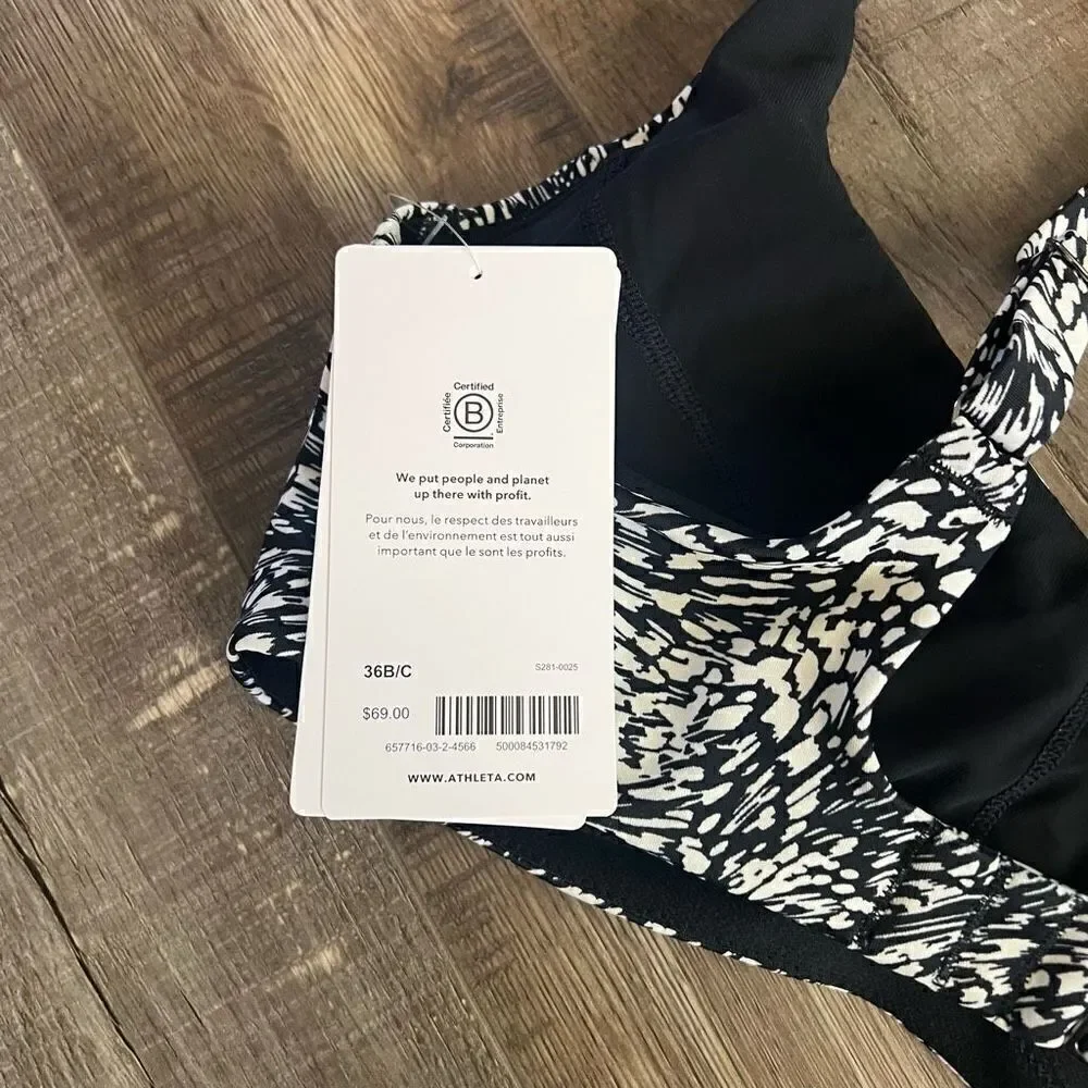 Athleta bondi bra cup bikini top size 36B/C